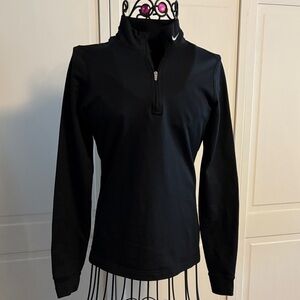 Nike Women's Black Quarter-Zip Sweatshirt